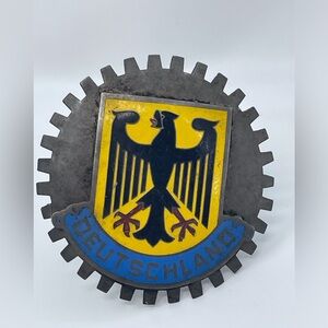 Germany Motor car badge Deutschland Metal Eagle enamel Coat Of Arms